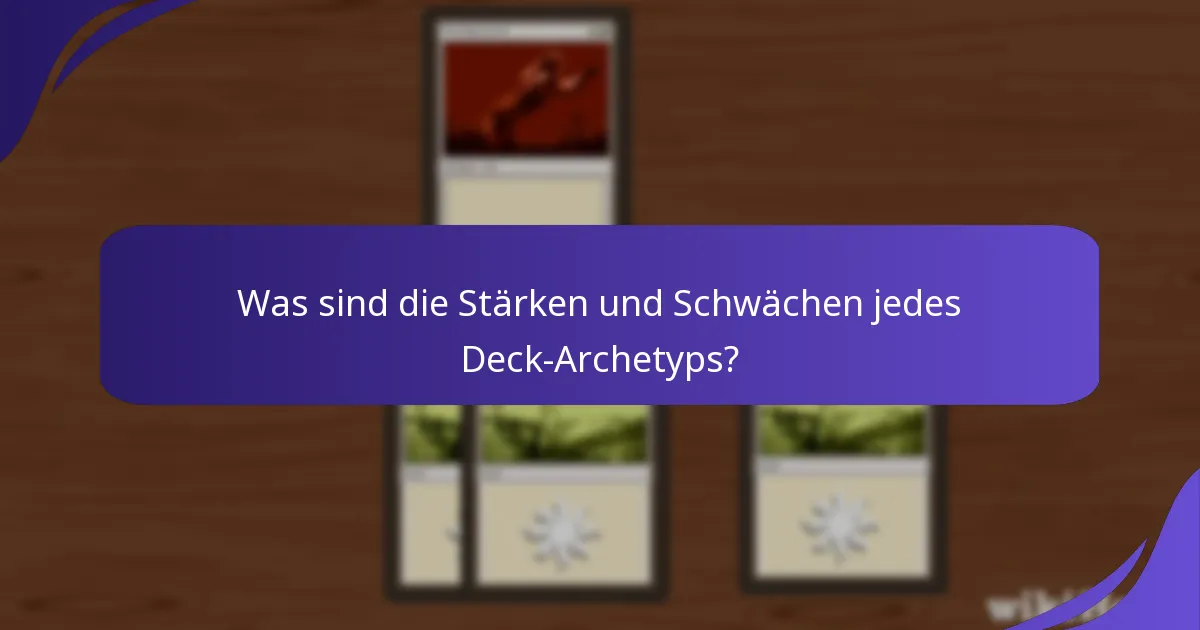 Welche Erkenntnisse bietet die Magic: The Gathering-Community über Deck-Archetypen?