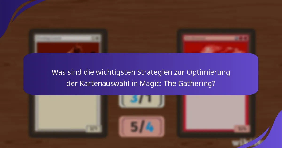 Wie beeinflussen Formatüberlegungen den Deckbau in Magic: The Gathering?