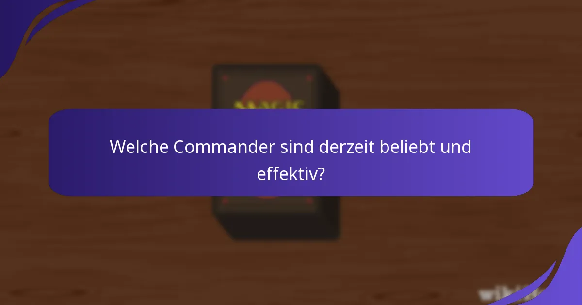 Wo finde ich Ressourcen für den Commander-Deckbau?