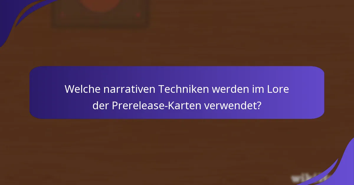 Welche thematischen Elemente sind in den Prerelease-Karten vorhanden?