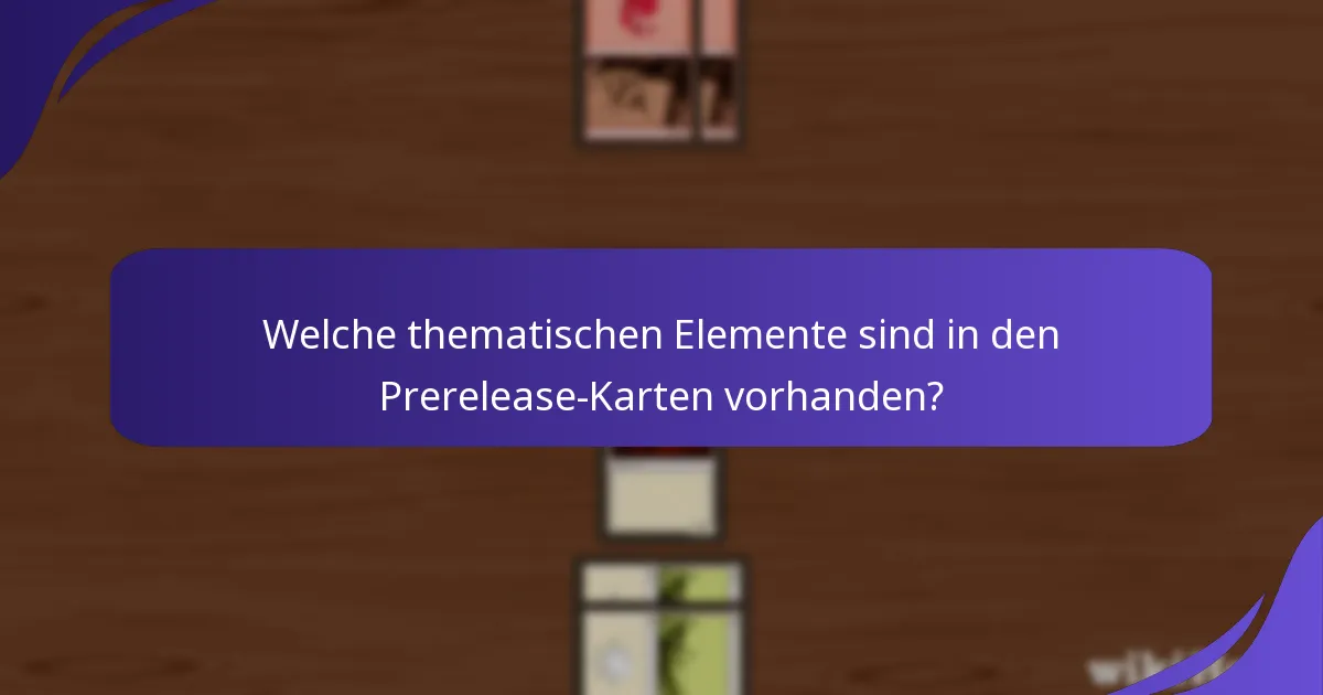 Welche narrativen Techniken werden im Lore der Prerelease-Karten verwendet?